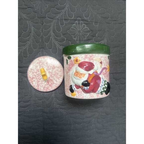 Great American Opportunity Vintage Christmas Holiday Flying Santa Candle NEW Jar - Picture 2 of 8